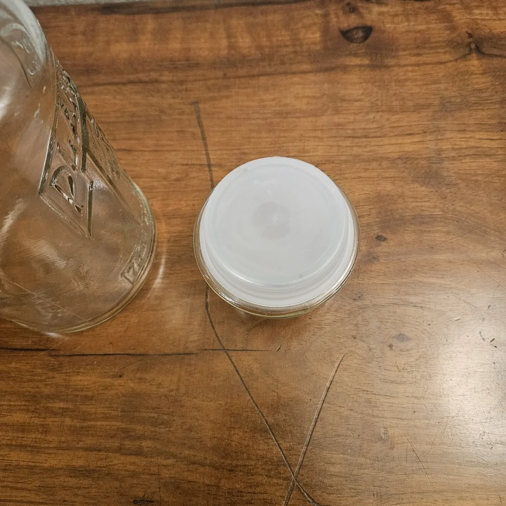 Vtg 1981 75th‎ Anniversary Planters Mr. Peanut Glass Jar w/ Lid Cannister Promo
